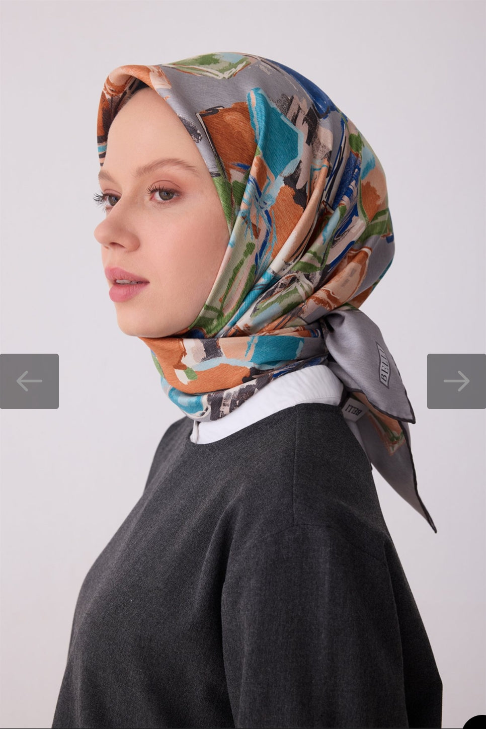 Belli  %100 Twill İpek Eşarp