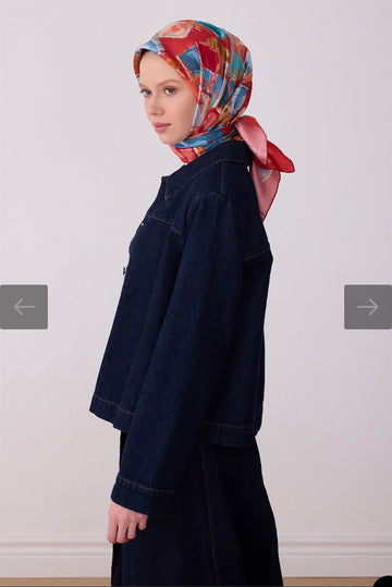 Belli  %100 Twill İpek Eşarp